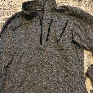 Eddie Bauer Charcoal Quarter-Zip Pullover